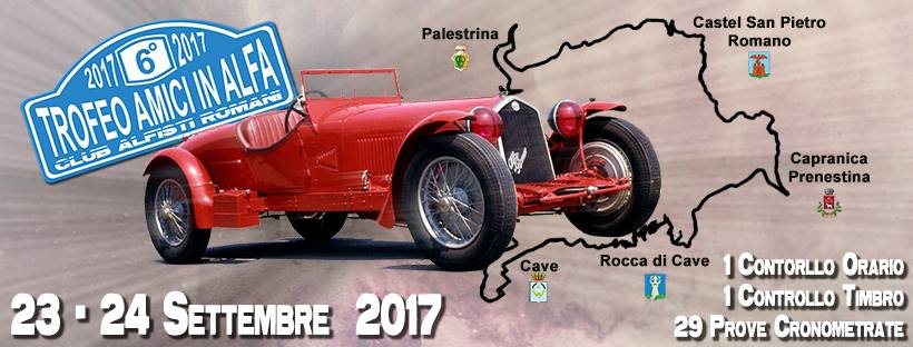 23 – 24 settembre 2017 – 6° Trofeo Amici in Alfa – 20° raduno